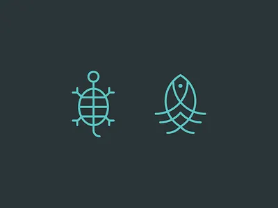 Hieroglyphs animals egyptian fish hieroglyphs icon identity illustration logo symmetry turtle