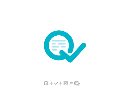 Quiz Logo/Icon app check mark icon ios letter logo mark monogram news q quiz type