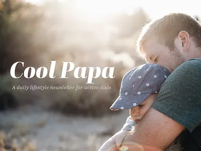 Cool Papa Logo branding logo marketing newsletter typeset