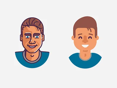 Avatar 2016 avatar blog character face flat icon illustration image lines post self portrait style