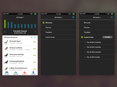 Bird Counter - Date Range Picker