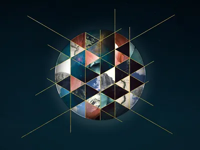 For Everything Created by God is Good bible dsgnhavn earth geometric globe verse of the day