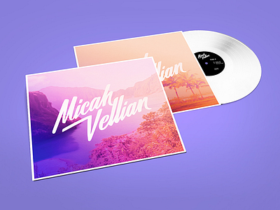 Micah Vellian 02 + 01 album art cover lettering record vinyl