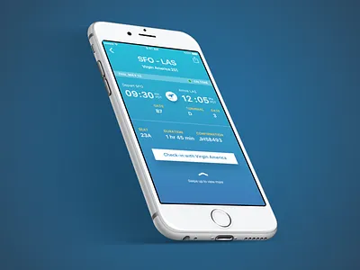 Flight Info flight gradient itinerary mobile screen ui visual design