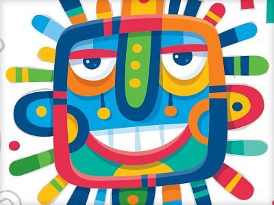 Elohim art print segmented vector vonster