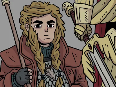 Zolf in colour adventure dnd fantasy illustration manga studio pirate