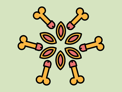 Clusterfuck flesh icon penis thick lines vagina
