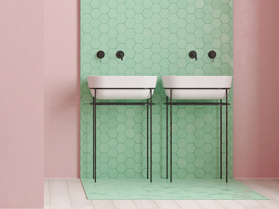 Pink Room 3ds max architecture cg corona render gif minimal minimalism