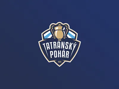 Tatranský Pohár badge branding cup icehockey illustrator logo sport trophy