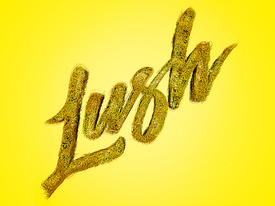 Lush 3d cinema 4d hand lettering particles render type