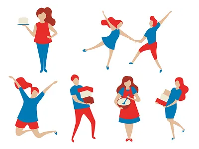 Little Miss Cupcakes bestvector designstudio digitalillustration flatdesign graphicdesign icon icondesign illustration illustrationoftheday to combine vector vectorillustration