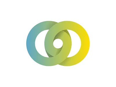 Loop circle flow gradient infinte loop sketch smooth stroke