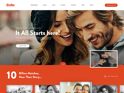 Tinder Desktop - redesign uiux design web design