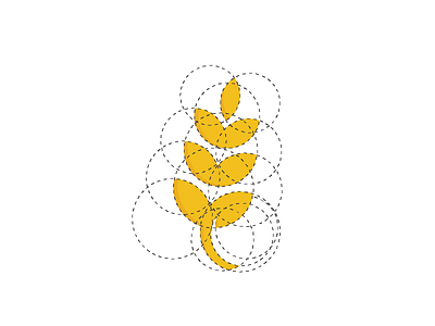 Gluten? branding gluten grid logo negative space wheat yellow