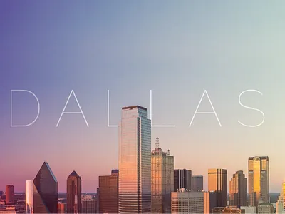 Dallas city banner banner buildings city dallas gradient header skyscraper website