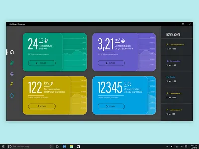 Home automation dashboard app app dashboard home iot windows10