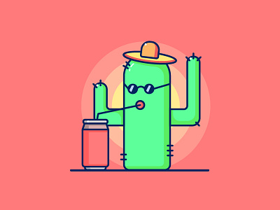 Cactus cactus coke summer