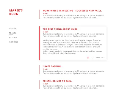 Blogpost 035 blog blogpost daily dailyui simple ui