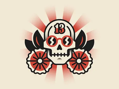 Permanent Records illustration permanent records skull tattoo vector
