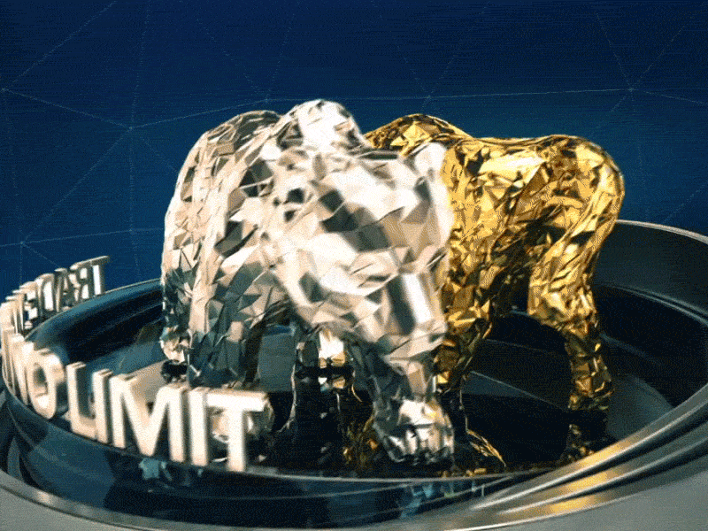 Bear & Bull 3d animation bear bull c4d cinema 4d gif gkfx octane