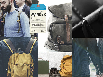 Mood Board // Backpacks.com backpack brand development branding branding agency design inspiration graphic design inspiration mood board moody somber travel wanderlust