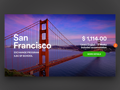 Exchange Program Card card design exchange program learn san francisco ui website