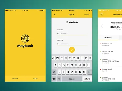 Maybank iOS app redeisgn bank app ios app malaysia maybank