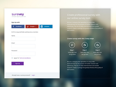 Login page design login login page survey transparent web web app