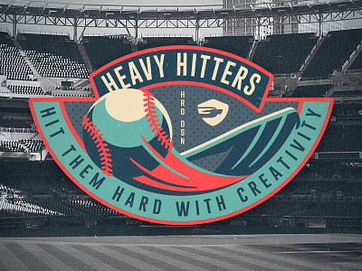 Aim For The Fences badge baseball bat batter up concept project random wip