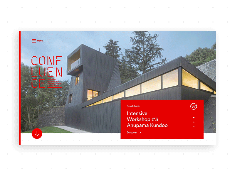 Confluence.eu — Animations after effects animations interaction interactive menu transition ux design website