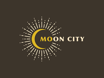 Moon City brand city identity illustration logo moon
