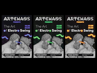 Artchaos posters bar neon poster sculpture