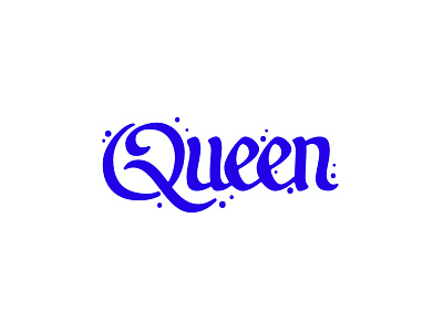 Queen branding california caligraphy cannabis hand style lettering queen type typography