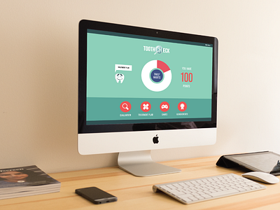 Toothcheck design dribbble interface web