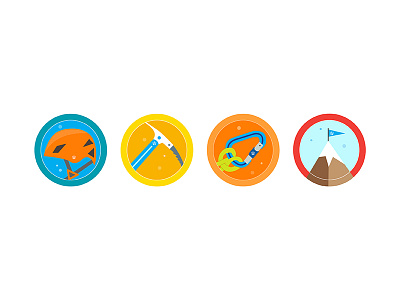 Achievement Badges acheivement badges goals icons mountain climbing