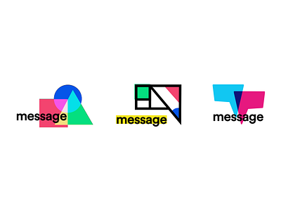 Unused messaging app logos app basic geometry message