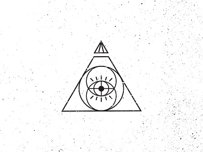 All Seeing Eye - Clothing Brand Icon brand branding clothing dark art hipster icon illuminati illustration line logo