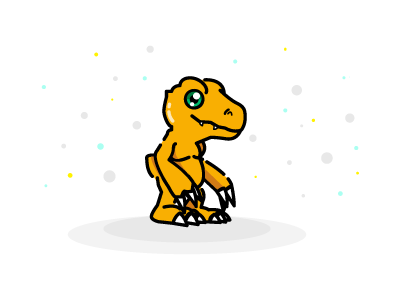 Agumon agumon digimon icon illustration orange