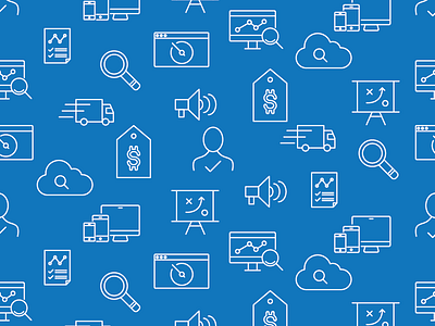 Repeatable Icon pattern analytics cloud conversions delivery icon illustrator optimization pattern profits repeatable search seo