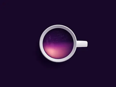 Coffee, how i love coffee coffee design flat graphic illustration stars universe vectors