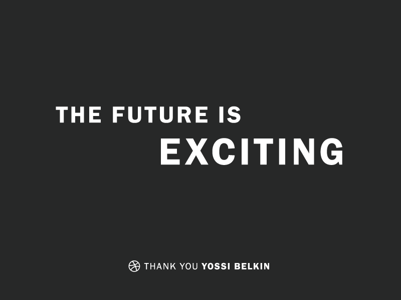 Dribbble Debut debut first shot franklin gothic gif invite typography