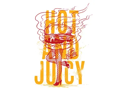 Go Burger burger burgers fastfood food goburger hot illustration juicy legs sexy
