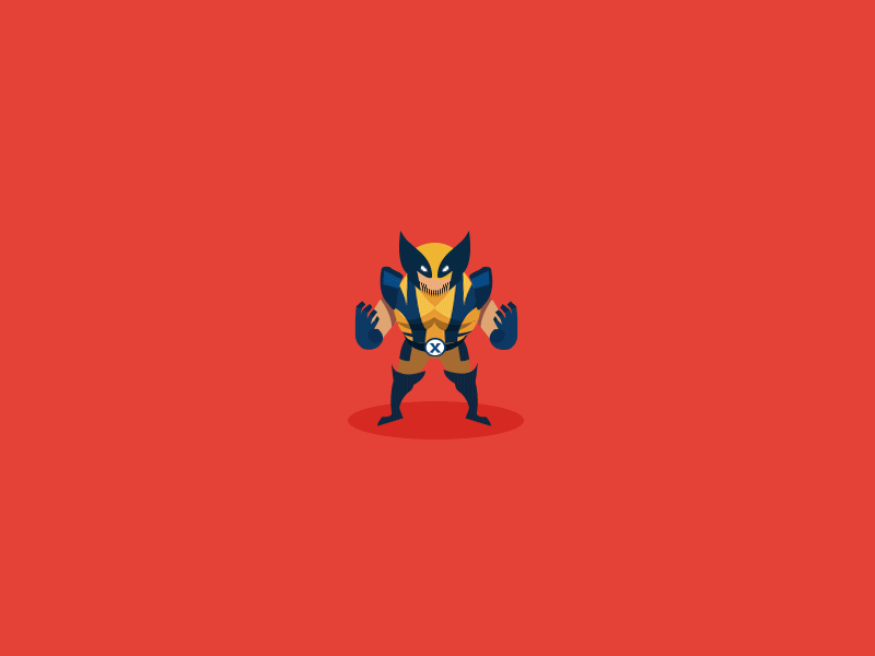 Wolvie adamantium animation bub comic figure illustration marvel snikt wolverine x men