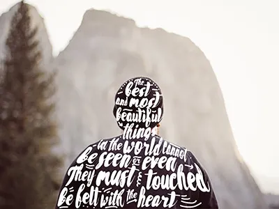 Motivationla lettering over a photo! brush brushpen calligraphy composition handlettering lettering logo design mountains photo typography