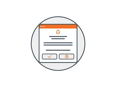 App onboarding app chat iphone mobile onboarding orange reminder schedule walkthrough white