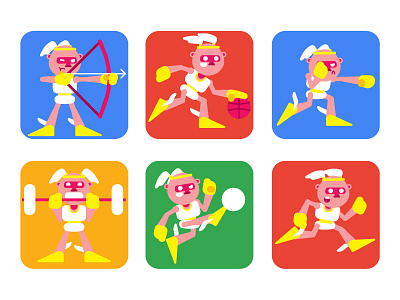 Summer Games flat illustration olympics rio2016