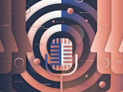 Talking Radio illustration picture radio vector vector illustration