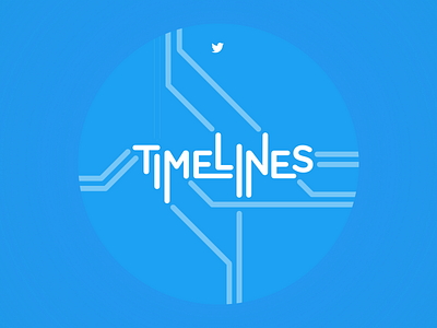 Timelines Team Logo blue logo subway subway map timelines twitter