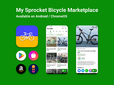 Sprocket Android App amazon android app application bicycle bike chrome cycle galaxy store indus marketplace mobile os play store samsung sprocket tablet ui ukraine ux