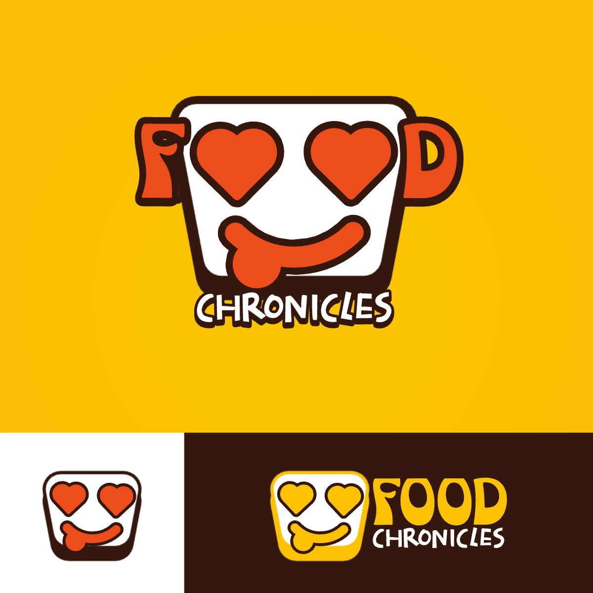 Food Chronicles | Youtube Channels Logo appetite brand character cooking cuisine cute delicious eat flat food foodie illustration logo minimal playful recipe simple tasty vector yummy